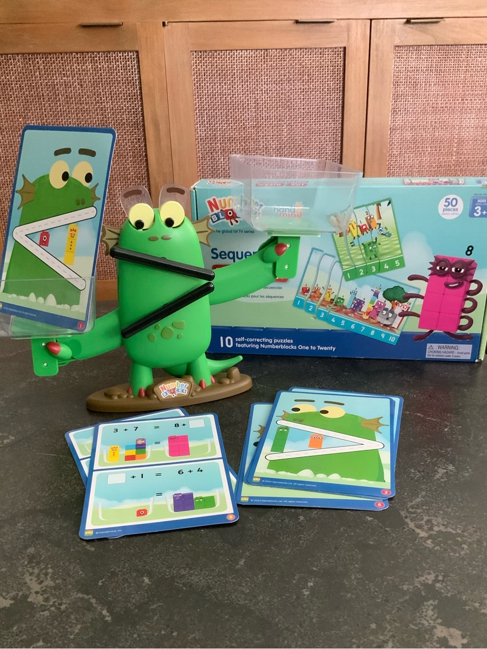 Number Blocks puzzle & balance set bundle